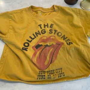 Treasure and Bond Rolling Stone crop t shirt sz small